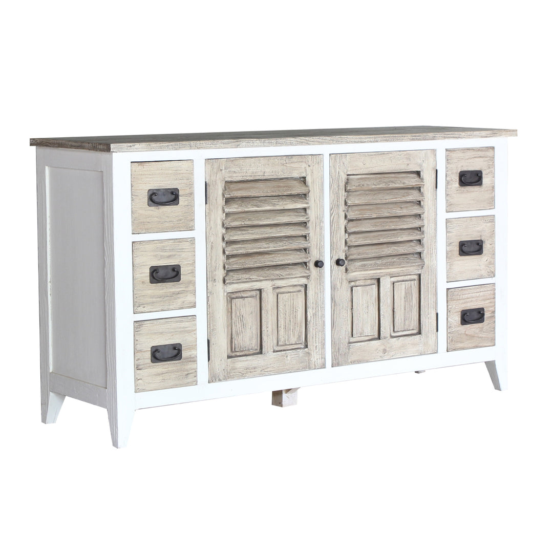 Buffet Pin 160cm Historiá - Style créole iconique et élégance