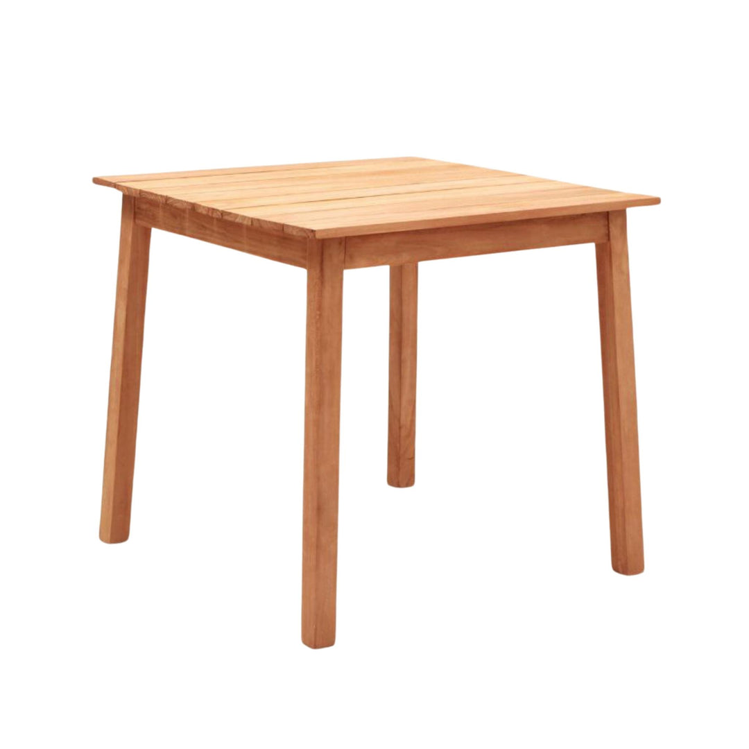 Table Moderna carrée 80cm Teck - Élégance Contemporaine en Bois Massif