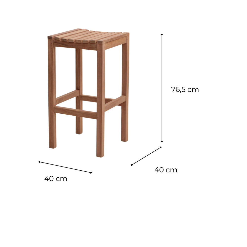 Tabouret de bar Teck