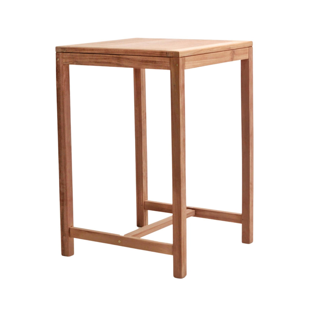 Table bar Carrée Teck 70cm - Charme Élégant pour Votre Espace