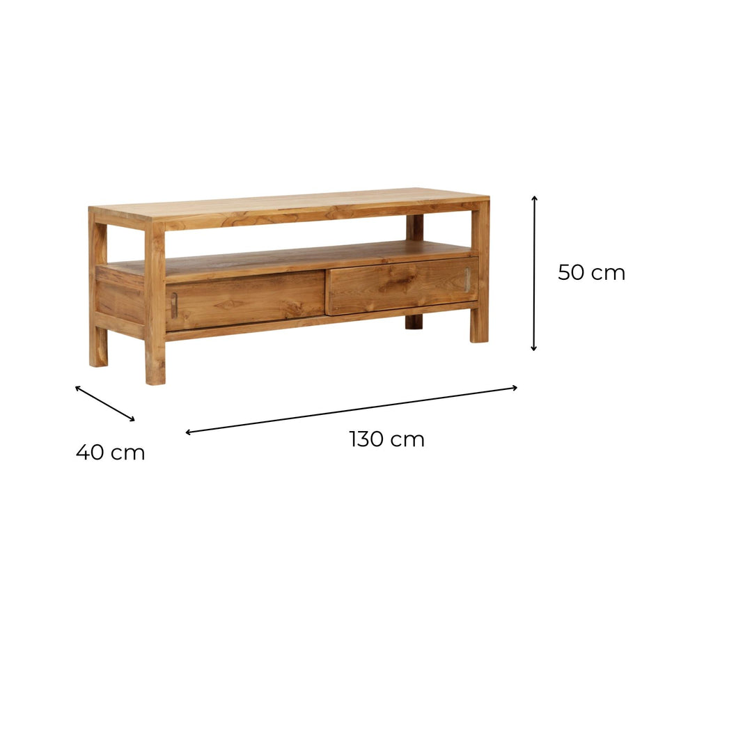 Meuble TV 130cm Teck Albertó