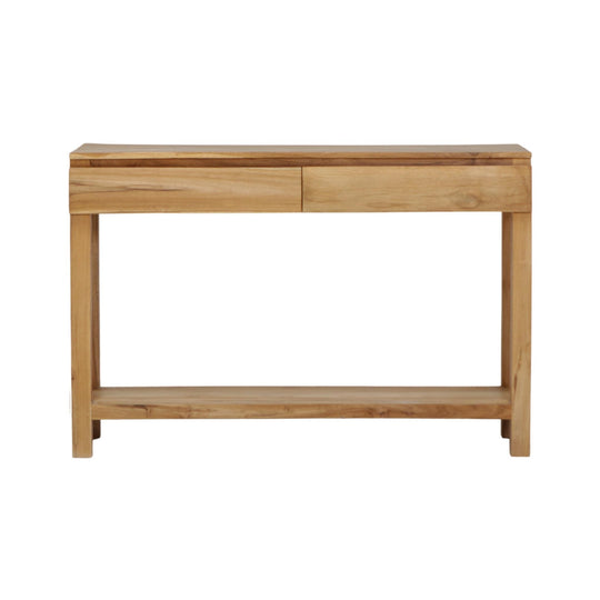 Console 2 tiroirs 120cm Teck Elegancia