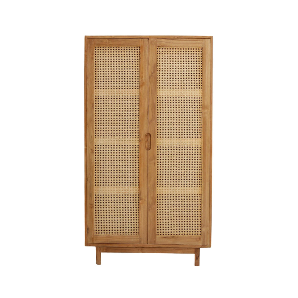 Armoire 180cm Cannage et Teck Canagó