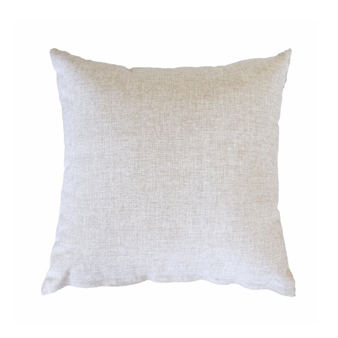 Coussin Extérieur Écru Cendré Résistant UV et Intempéries