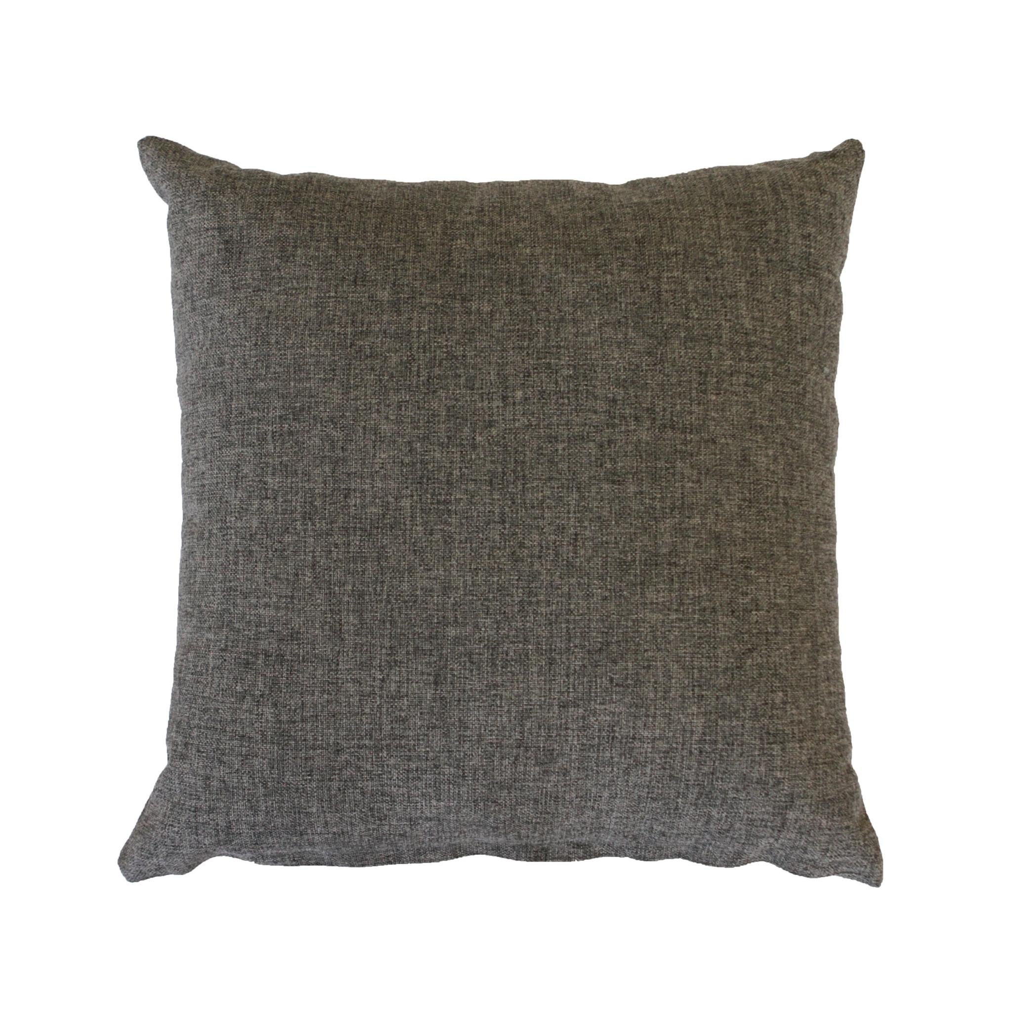 Coussin Extérieur Grège Charbon Résistant UV et Intempéries