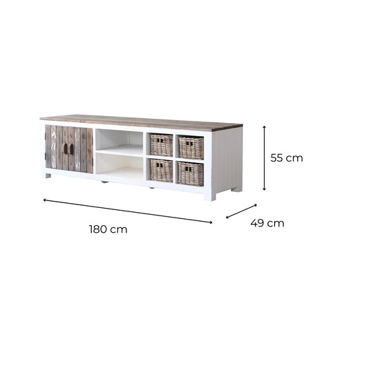 Meuble TV Pin 180cm Cococabaná